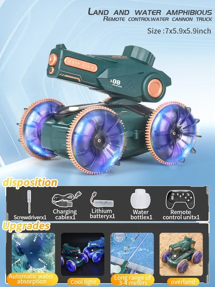 Aqua Racer™ – Dubbel Zo Stoer – RC Amfibie Raceauto