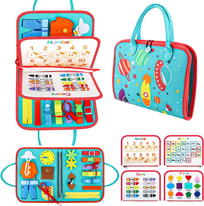 Sensory Book Board™ - Ontdek en leer door voelen - Vilt Boek