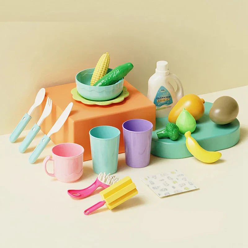 Kinderkeuken – Waterpret & Leren – 2-in-1 Speelgootsteen