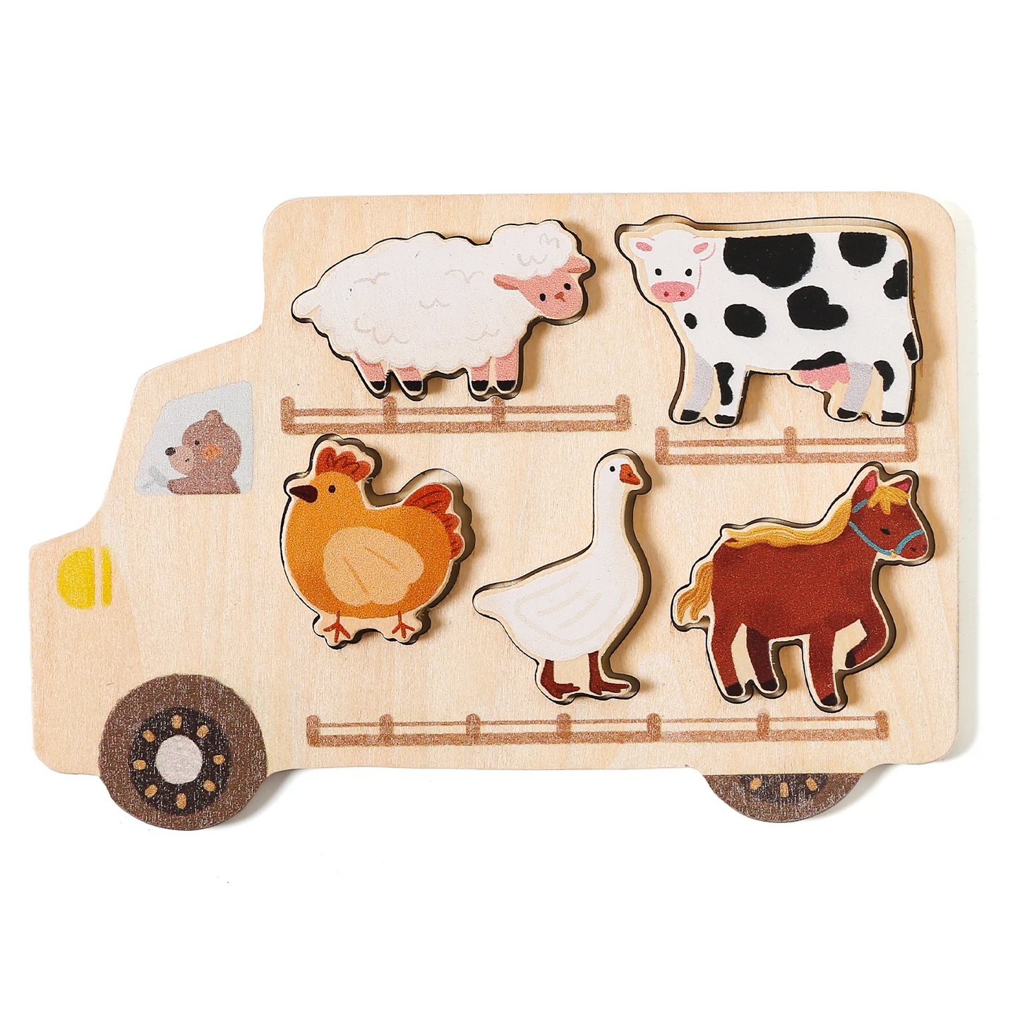 Woods™ – Puzzel Avontuur – Houten Auto Puzzel