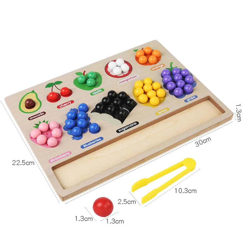 Toddler Clips™ - Fruit & Vorm Match - Sorteerspel