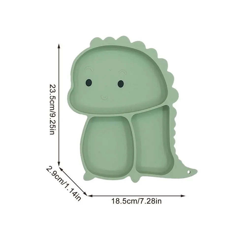 Dino Tablewear Set™ - 7-delige set - Siliconen Kinderservies