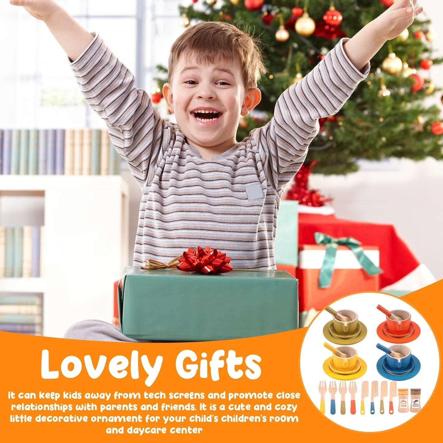 Woods™ - Creatief & Leerzaam - Houten Keuken Speelset Kind