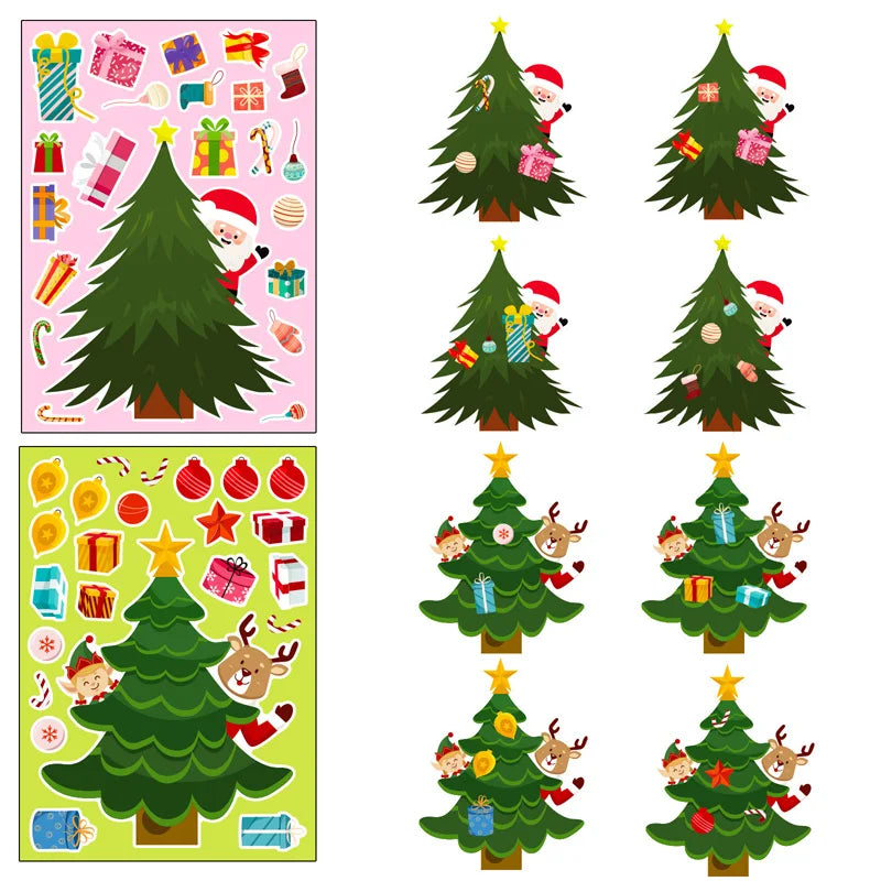 Xmas Tree Stickers™ - Bouw je eigen kerstwonder - DIY-stickers