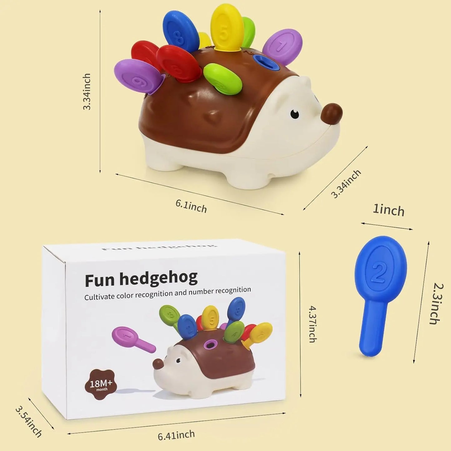 Sensory Hedgehog™ – Egel Speel & Leer – Fijne Motoriek Speelgoed Egel