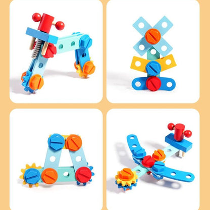 Busy Box™ - Ontdek &amp; Leer - Houten Activiteitenkist 