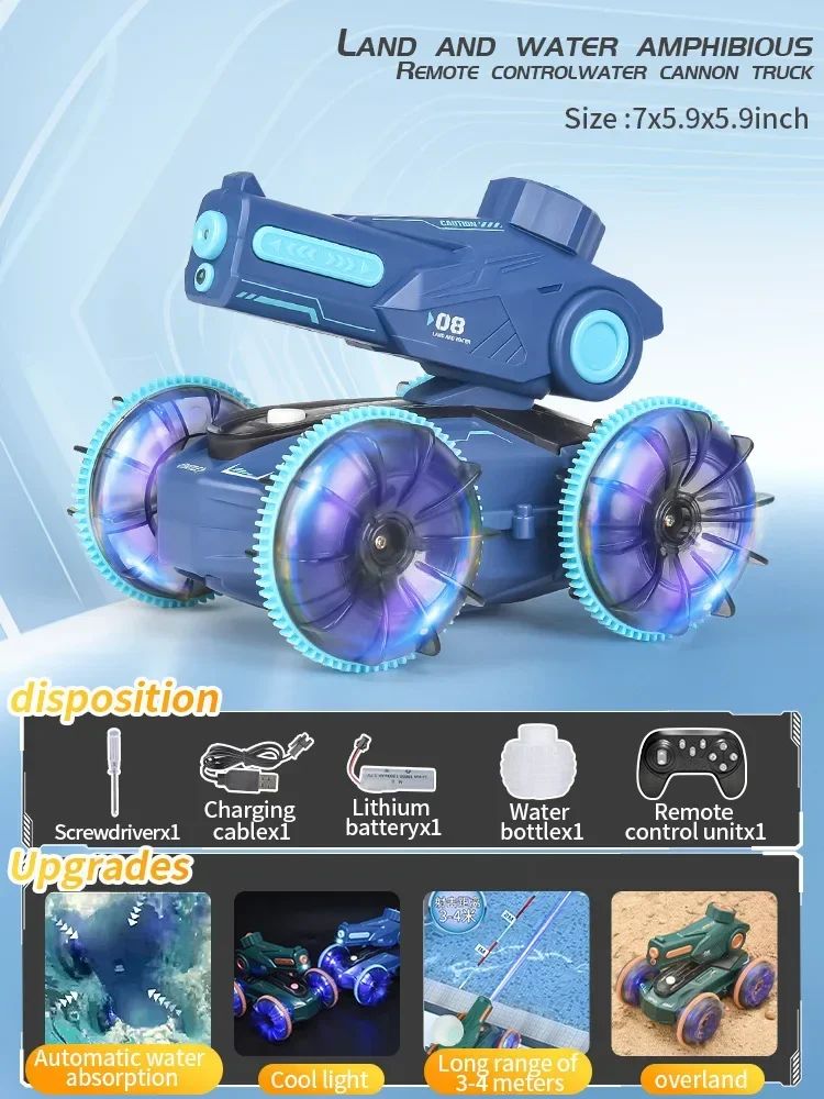 Aqua Racer™ – Dubbel Zo Stoer – RC Amfibie Raceauto 