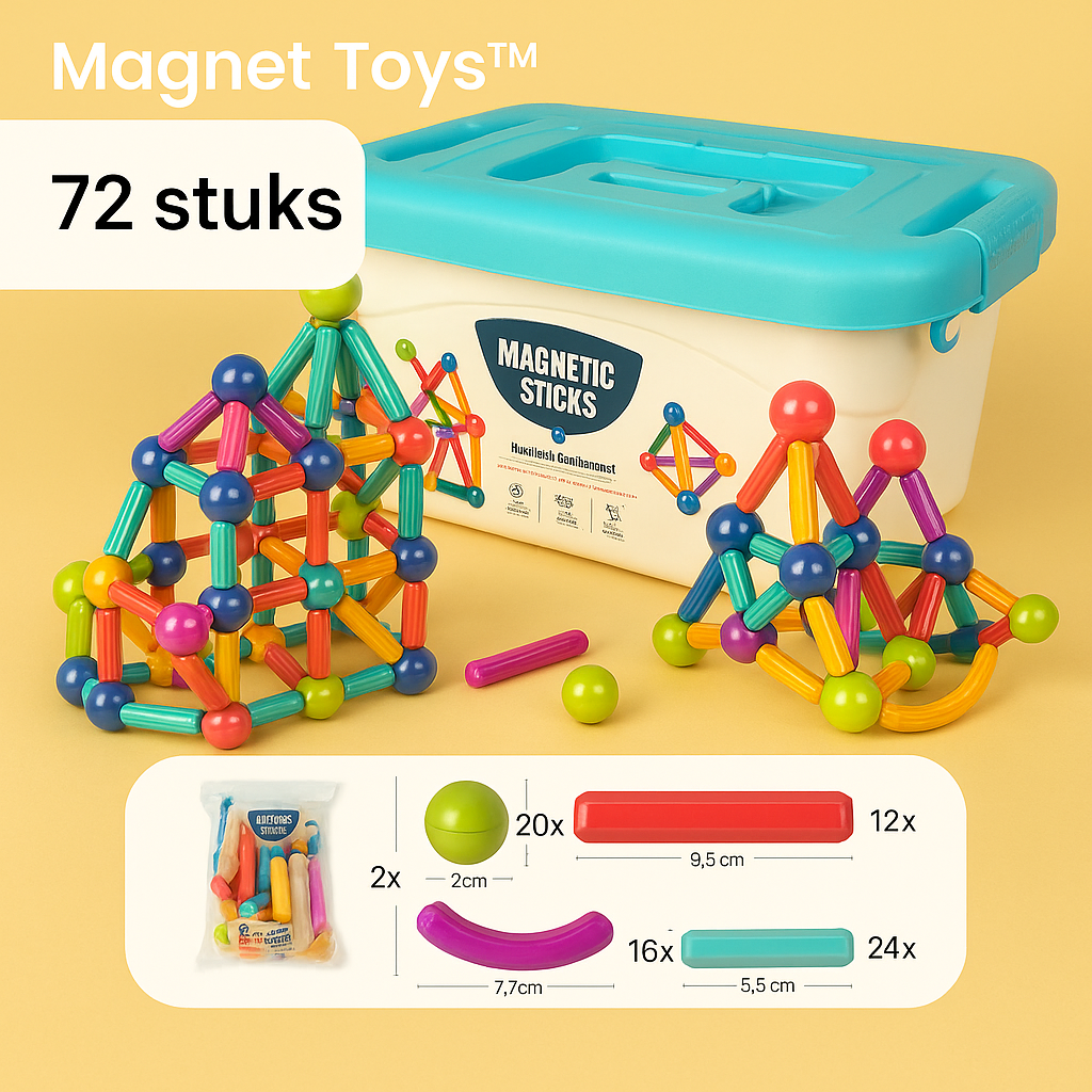 Magnet Toys™ - Ontwikkel de creativiteit - Magnetische sticks