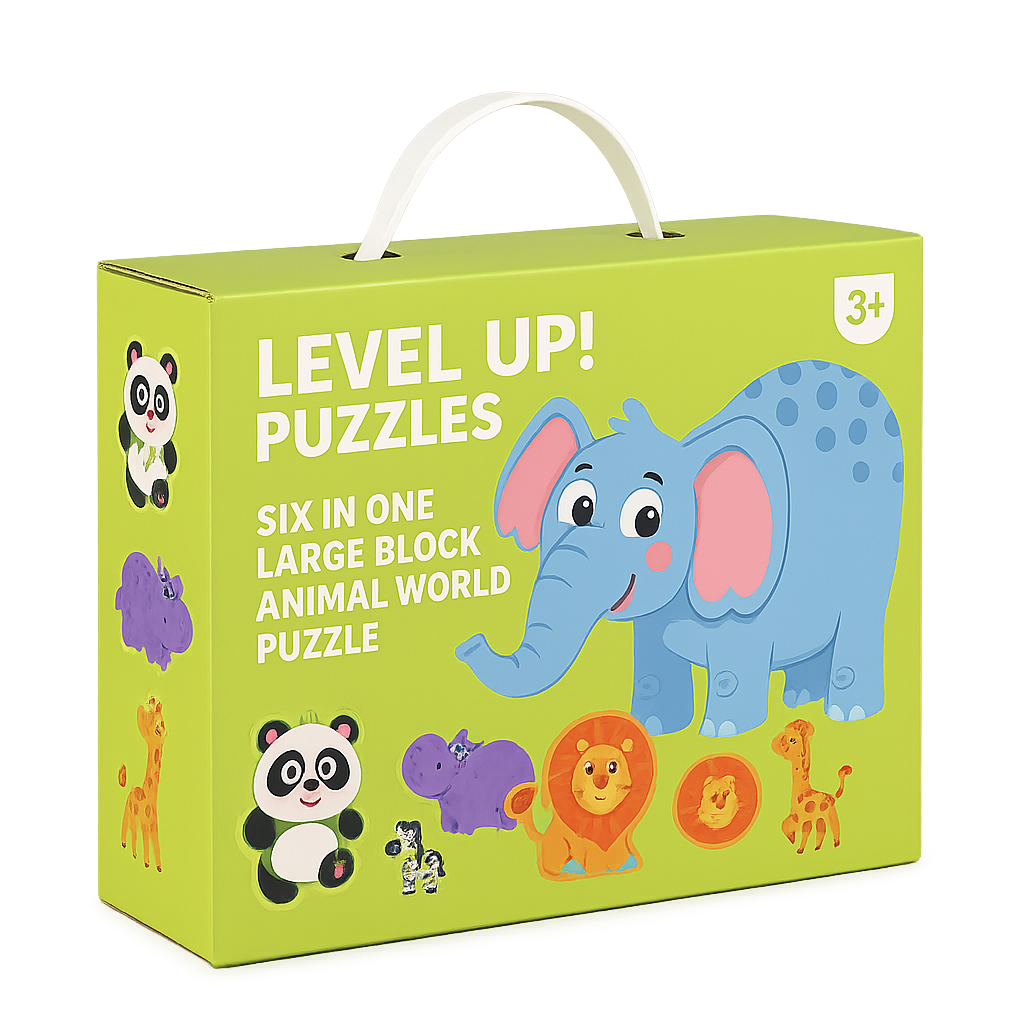 Woods™ - Fijne Motoriek &amp; Creatief - 6-in-1 Puzzel 