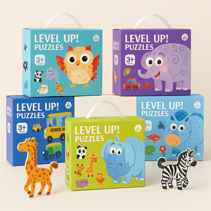 Woods™ - Fijne Motoriek &amp; Creatief - 6-in-1 Puzzel 