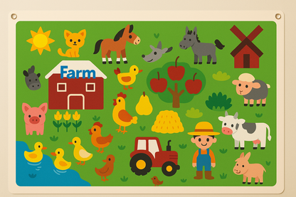 FeltBoard™ | Eindeloos ontdek- en speelplezier! -Viltbord