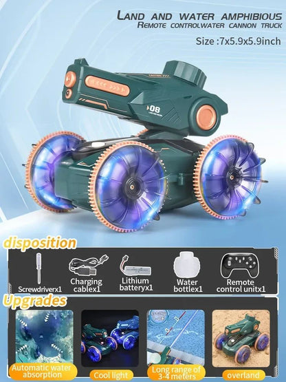 Aqua Racer™ – Dubbel Zo Stoer – RC Amfibie Raceauto 