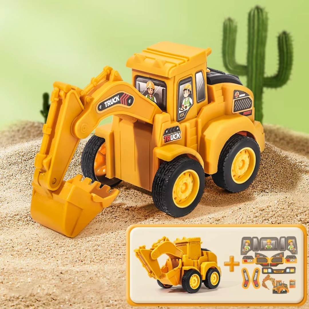 Construction Toy™ - Kleine ingenieurs in actie - Speelgoed Graafmachine