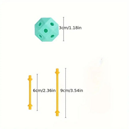 Connect Beads™ - Flexibele PVC kralen - 3D Geometrische bouwblokken 