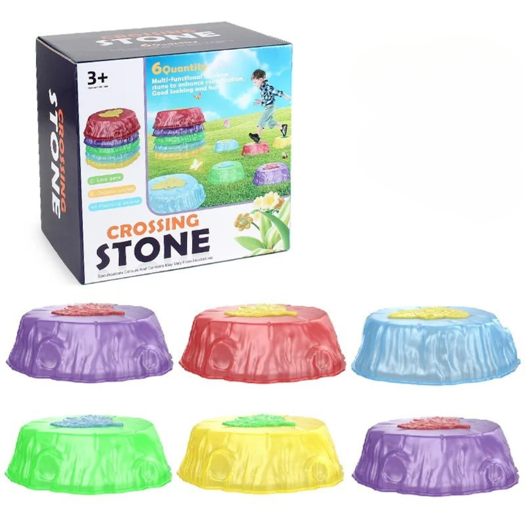 Crossing Stones™ - Springen &amp; Balanceren - Lichtgevende Balansstenen 