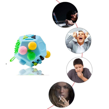 12-Sided Decompression Toy™ - Verlicht de stress - Sensorische Speelkubus