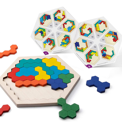 Hexagon Puzzle™ - Oneindige oplossingen - Geometrische Puzzel
