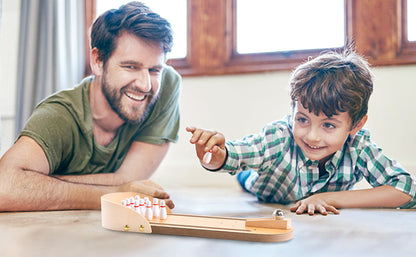 Woods™ - Mini-bowlingspel - Houten bowlingbaan