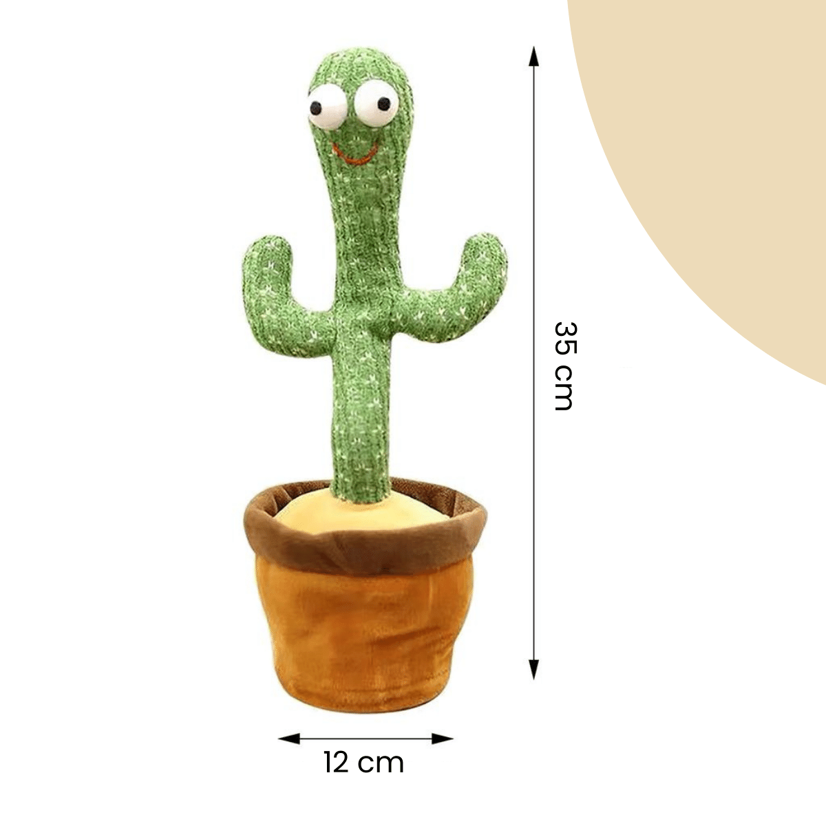Happy Cactus™ - Reageren op geluid - De pratende cactus