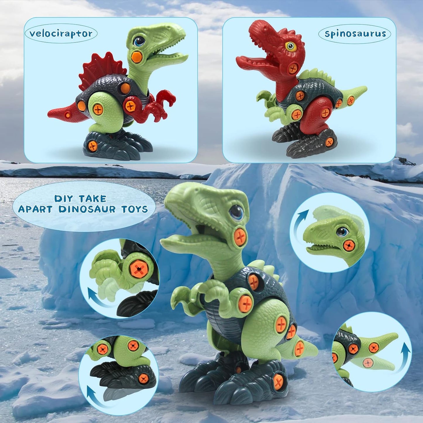 Little Dino Toolbox™ - Boren &amp; Ontwerpen - Dino Bouwspeelgoed 