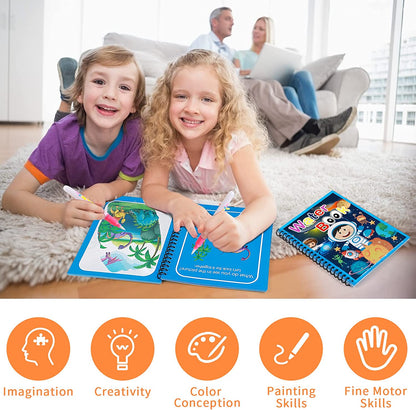 Magic Water Book™ - Tover de tekening zichtbaar - Kleurboek