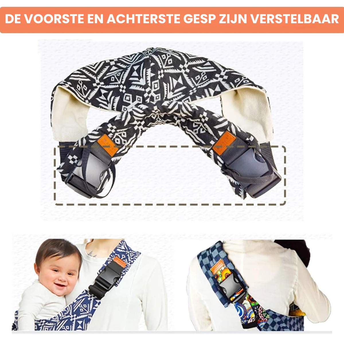 Baby Carry Sling™ - Verstelbare draagzak - Heupdrager 