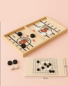 Tafelvoetbal™ - gemakkelijk Op Te Zetten - Houten bordspel 