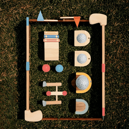 Minigolfers – Buitenpret Begin – Houten Golfspeelgoedset