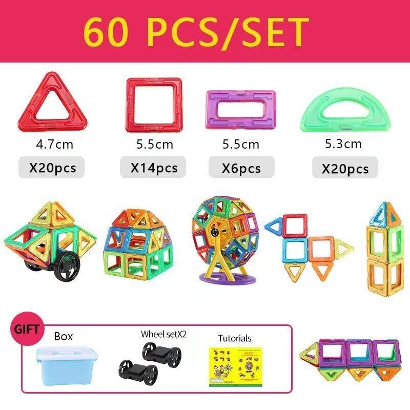 Magnet Building Blocks™ - Ontplooi de eigen creativiteit - magnetische tegels