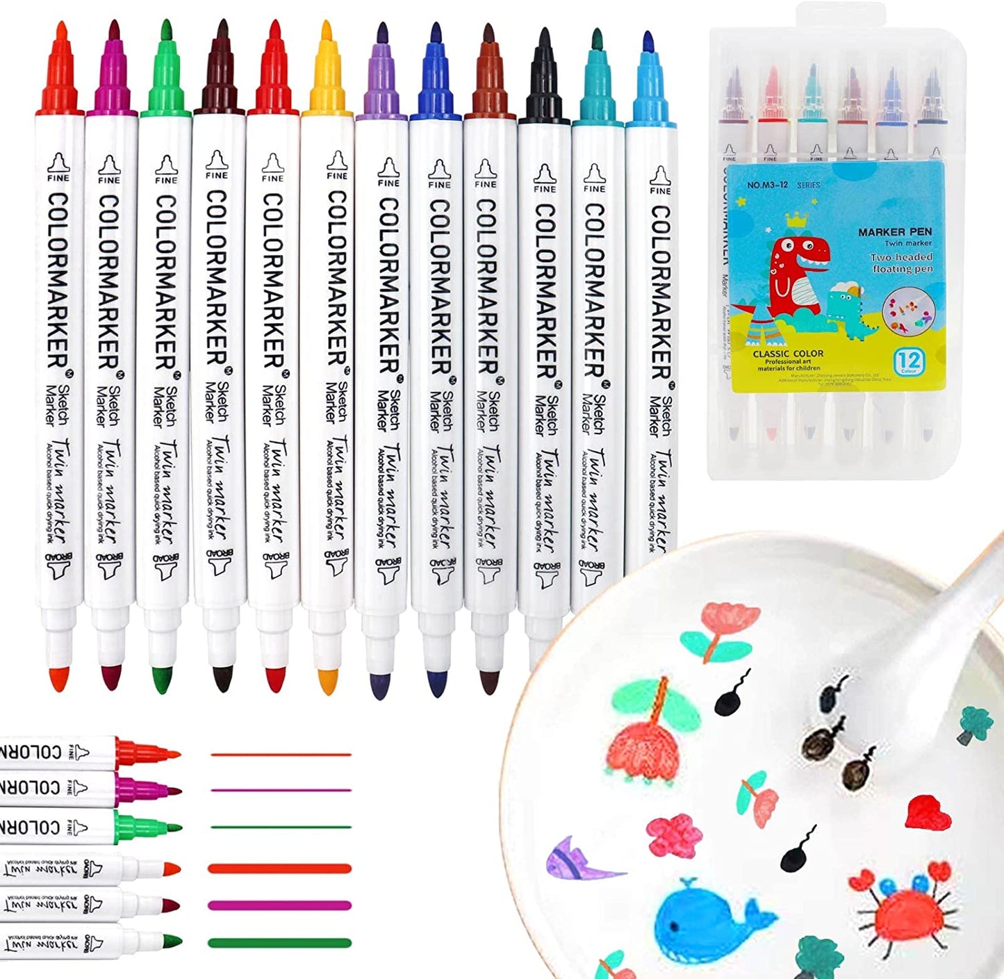 Magische Waterpen™ | Creatieve kunstwerken in het water - Waterverf (+ GRATIS keramische lepel)