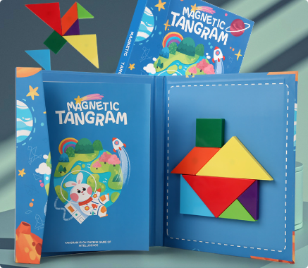 Woods™ - Stimuleer Logisch denken - Houten Tangram Puzzel 