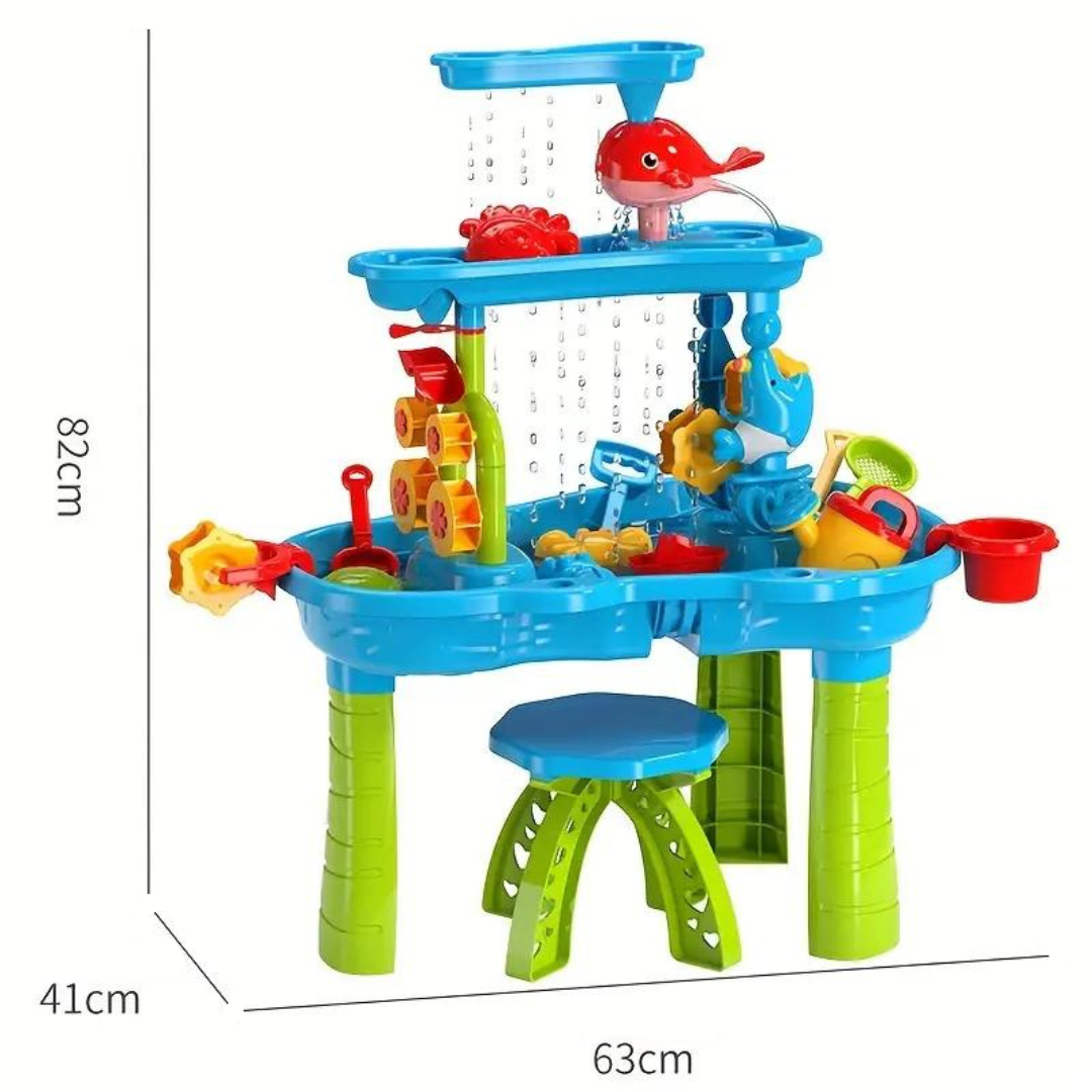 AquaPlay – Zomerplezier &amp; Ontdekken – 3-laags Zand- en Waterspeeltafel