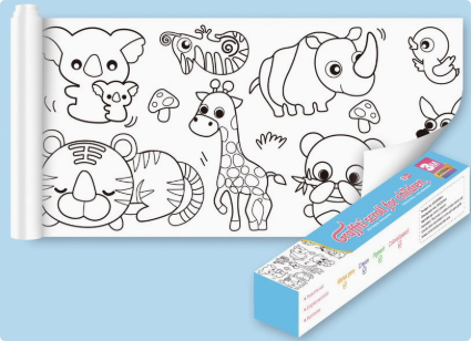 ColoringPaper™ - Laat de creativiteit in je kleine los! - XXL Kleurplaat