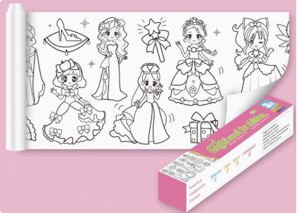 ColoringPaper™ - Laat de creativiteit in je kleine los! - XXL Kleurplaat
