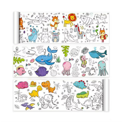 ColoringPaper™ - Laat de creativiteit in je kleine los! - XXL Kleurplaat