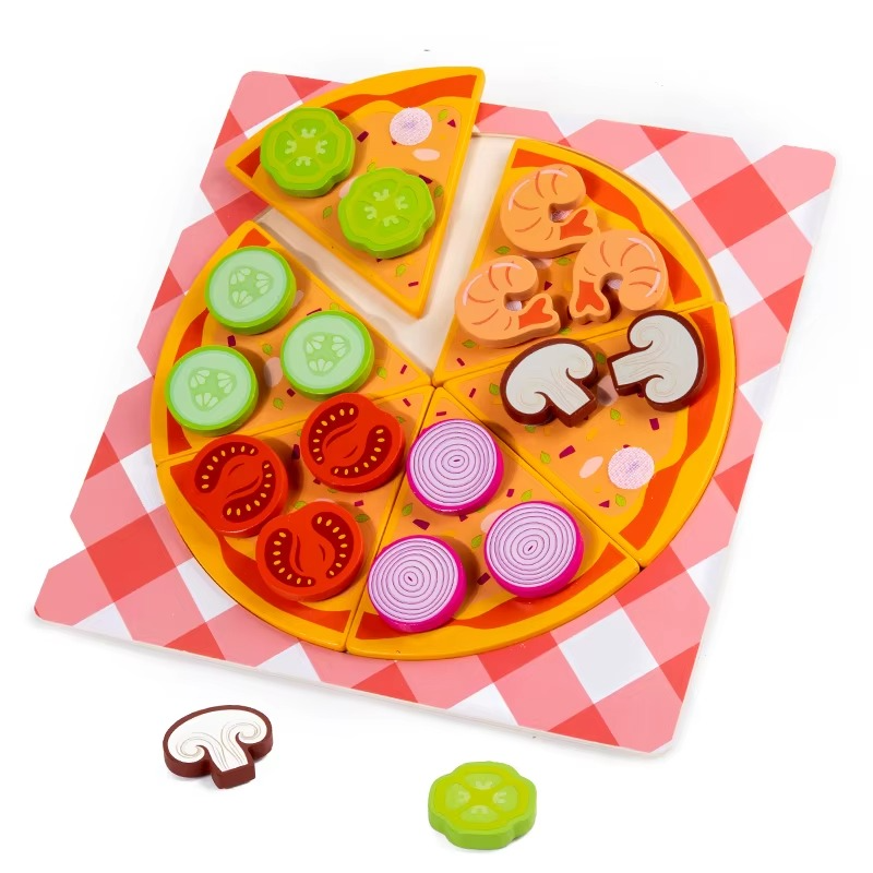 Woods™ - Stimuleer Creativiteit &amp; Motoriek - Kinder Pizza &amp; Koekje Set 