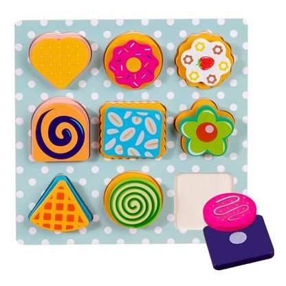 Woods™ - Stimuleer Creativiteit &amp; Motoriek - Kinder Pizza &amp; Koekje Set 