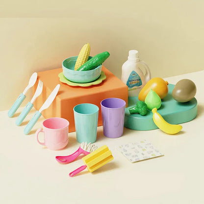 Kinderkeuken – Waterpret &amp; Leren – 2-in-1 Speelgootsteen