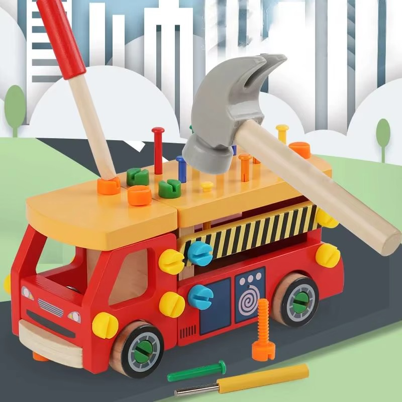 Woods™ - Fijne Motoriek &amp; Coördinatie - Speelgoed Constructie Voertuig 