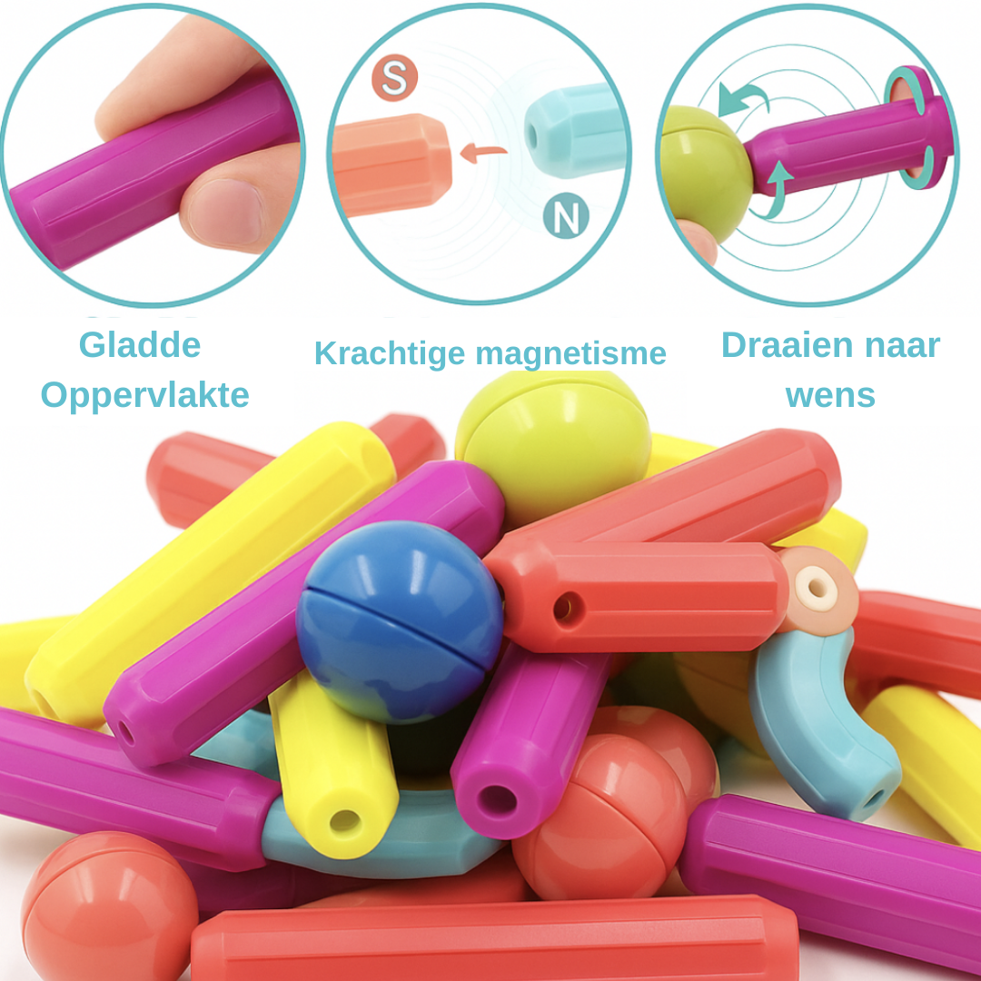 Magnet Toys™ - Ontwikkel de creativiteit - Magnetische sticks