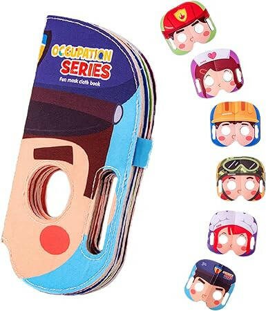 Mask Book™ – Baby leert eerste indrukken – Stoffen Masker Boek 