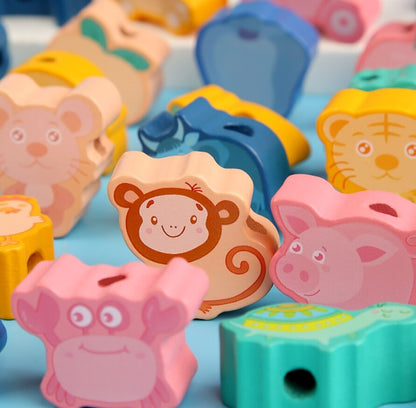 Woods™ - Verbeter de handvaardigheid - Educatieve rijg kralen