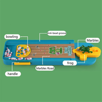 Frog Bowling™ - Bevordert de motoriek - Mini Kikker Bowlingbaan