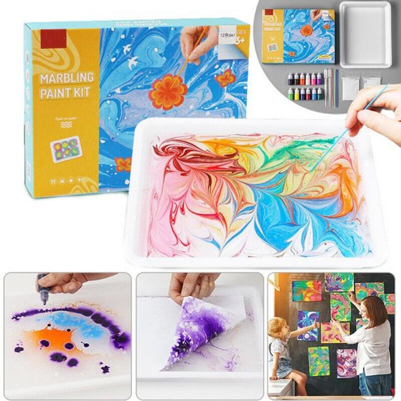 Water Marbling Verf Set™ - Kleurrijk kunstwerk op waterbasis | Verf ingesteld