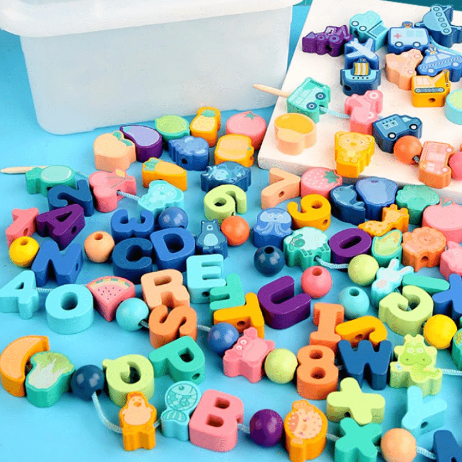 Woods™ - Verbeter de handvaardigheid - Educatieve rijg kralen