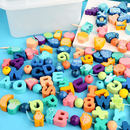 Woods™ - Verbeter de handvaardigheid - Educatieve rijg kralen