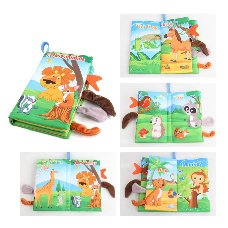 Soft Tail Book™ – Zachte Staartpret – Sensorisch Dieren Babyboekje 