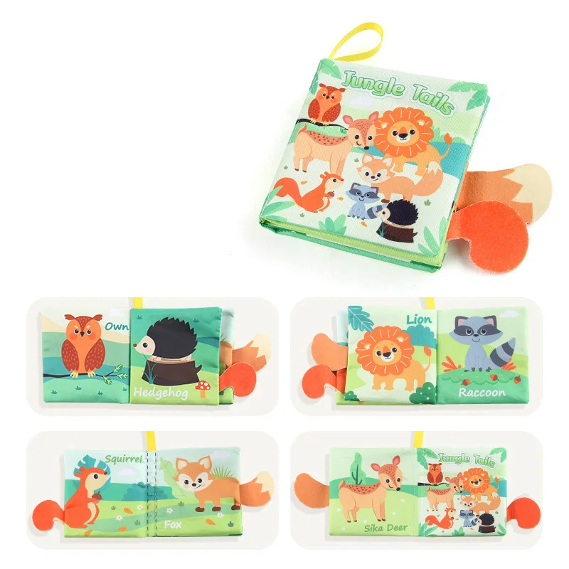 Soft Tail Book™ – Zachte Staartpret – Sensorisch Dieren Babyboekje 