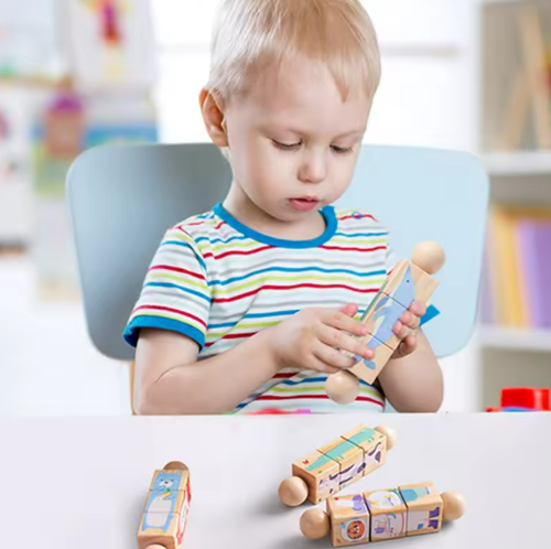 Woods™ - Draai &amp; Leer - Roterende Peuterpuzzel