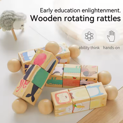 Woods™ - Draai &amp; Leer - Roterende Peuterpuzzel
